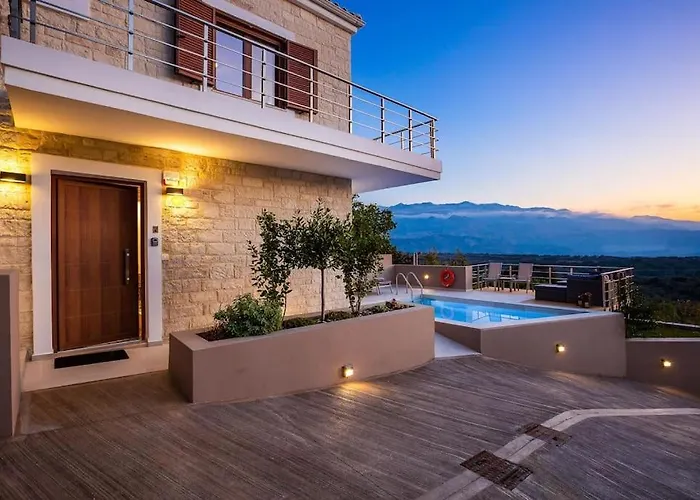 Upper View Villa, With Private Pool Chania (Crete)